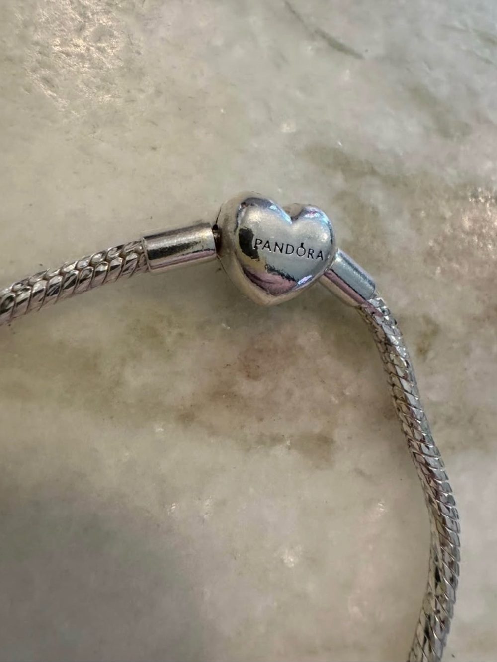 Pandora Silver Heart Clasp Bracelet